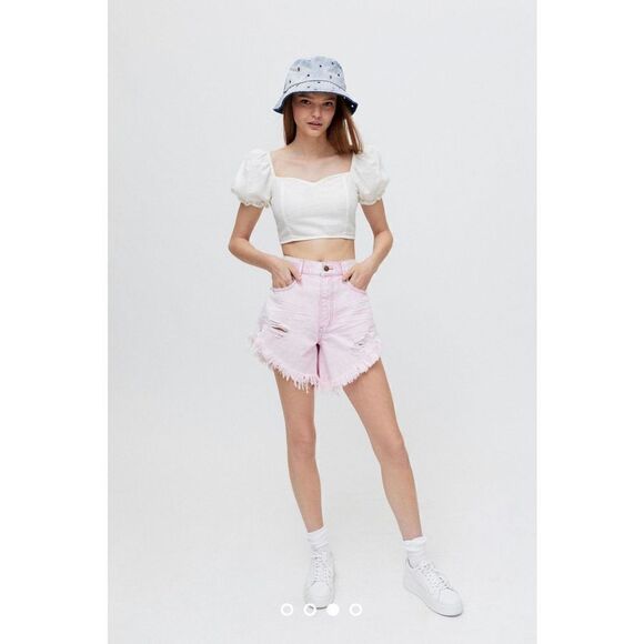 New Urban Outfitters BDG Carla High-Waisted Denim Cutoff Short Size 30 - Picture 1 of 8
